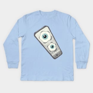 Eye Phone Kids Long Sleeve T-Shirt